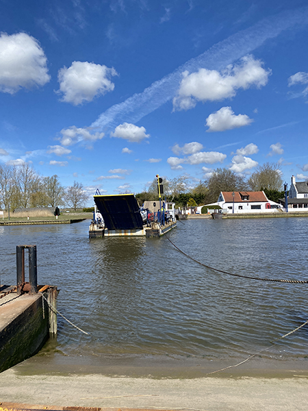 Chain link ferry at Reedham Chain link ferry at Reedham
