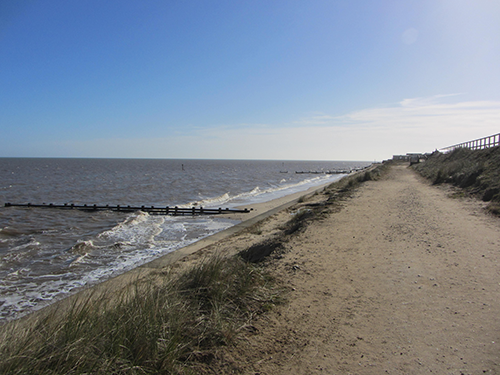 Differing terrain on the Norfolk Coast Path