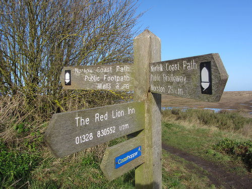 Signage on the Norfolk Trails
