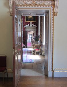 Opulent interior rooms at Holkham Hall