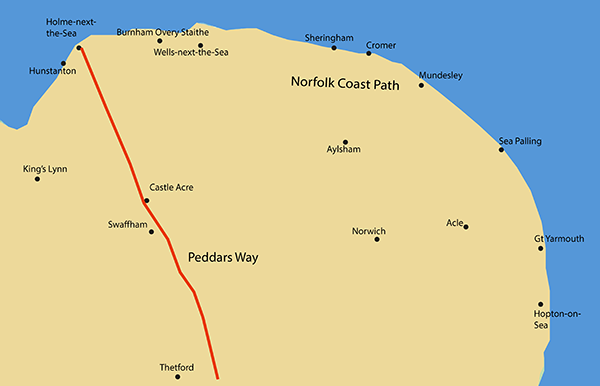 Peddars Way Map