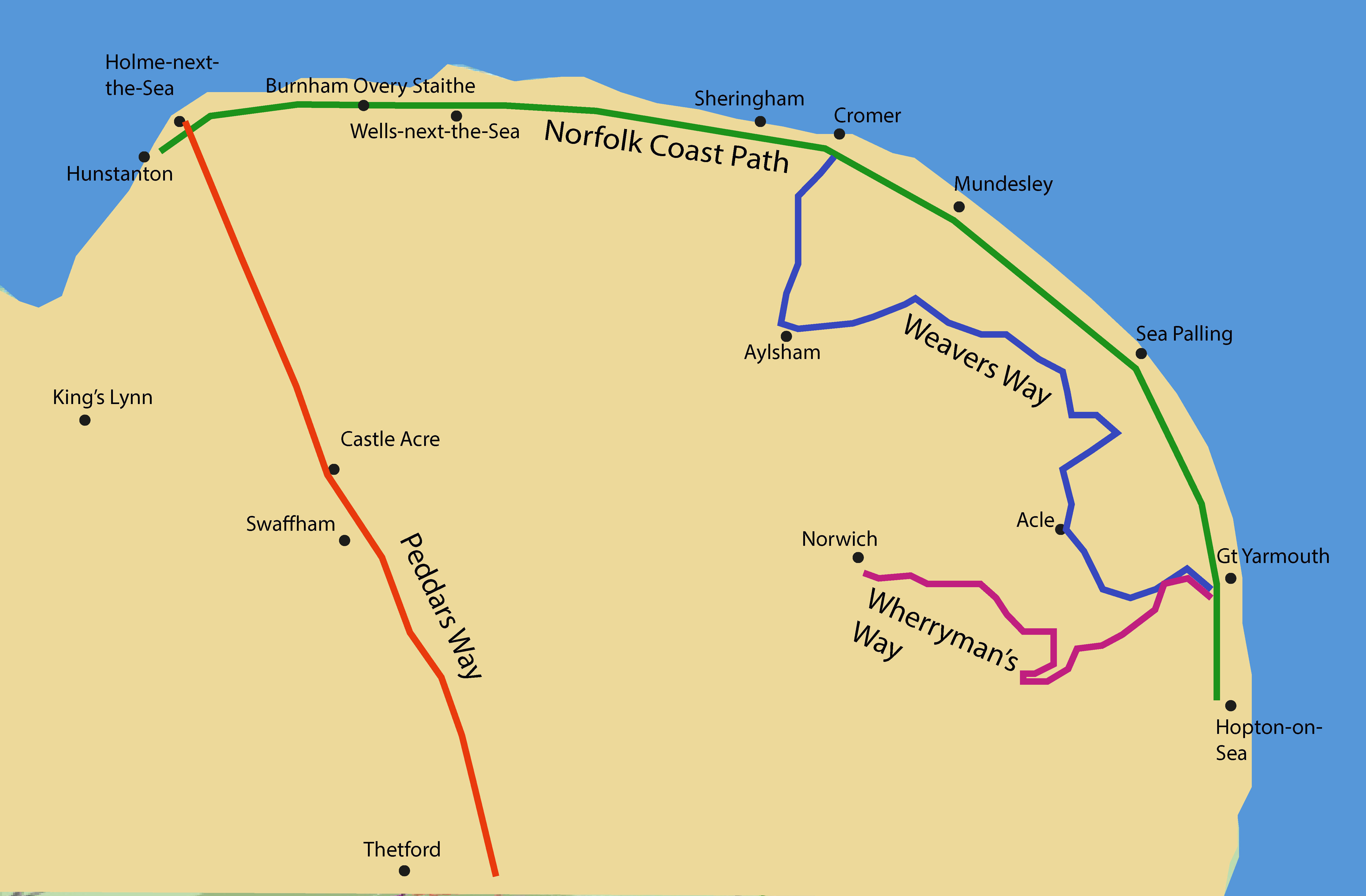 Long Distance Walks in Norfolk