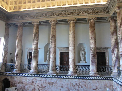 Marble room at Holkham Hall