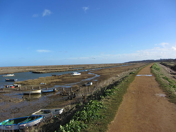 The creek at Morston along the Norfolk Coast Path The creek at Morston along the Norfolk Coast Path
