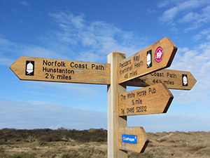 3 day Norfolk Coast Path walk from Hunstanton to Cromer