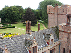 View from the roof of Oxburgh Hall View from the roof of Oxburgh Hall