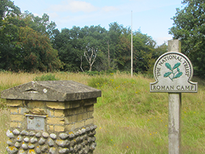 National Trust Roman Camp sign National Trust Roman Camp sign