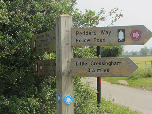 Peddars Way signs