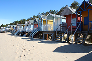 Wells beach huts