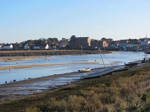 Approaching Wells-next-the-Sea