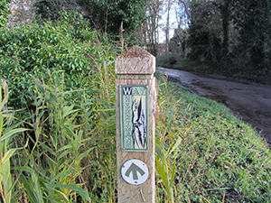 Wherryman's way sign and logo Wherryman's way sign and logo